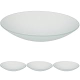 Westinghouse Lighting Lampenschirm aus gefrostetem Pilz, 21,7 cm, Weiß, 21.7 x 21.7 x 4.7 cm...