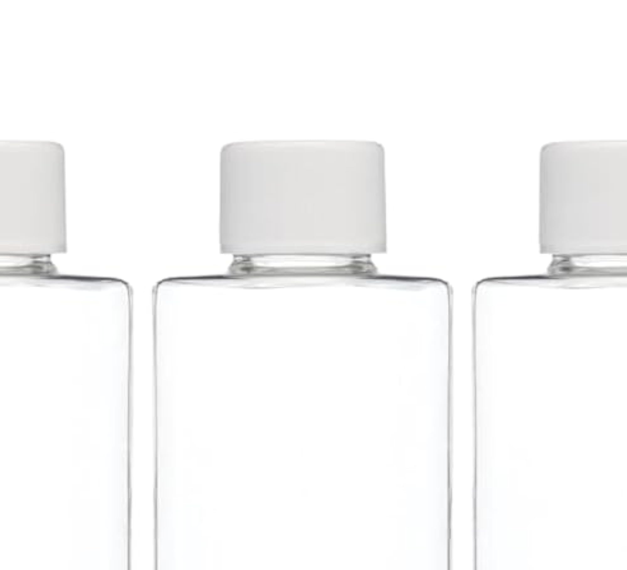 Refillable Plastic Bottles, 3-Pack for Travel