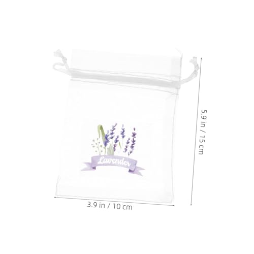 20 Bolsitas de Organza Lila para Hierbas y Flores miniatura 2