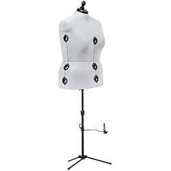Dritz Twin-Fit Adjustable Dress Form, Full-Figure Sizes US 20-24 | Female Clothing Mannequin for Sewing, Fitting, and Draping