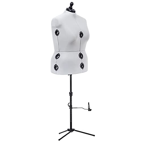 Dritz Twin-Fit Adjustable Dress Form - Full-Figure Sizes US 20-24 - Female Clothing Mannequin for Sewing, Fitting, and Draping - Pinnable Sewing Mannequin with 13 Dials for Fitting + 360 Hem Guide by Dritz - Used condition - US$179.81