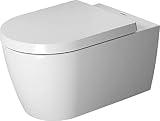 Duravit Wand-WC ME by Starck 570 mm Tiefspüler, rimless, rafix, weiß HygieneGlaze, 2529092000