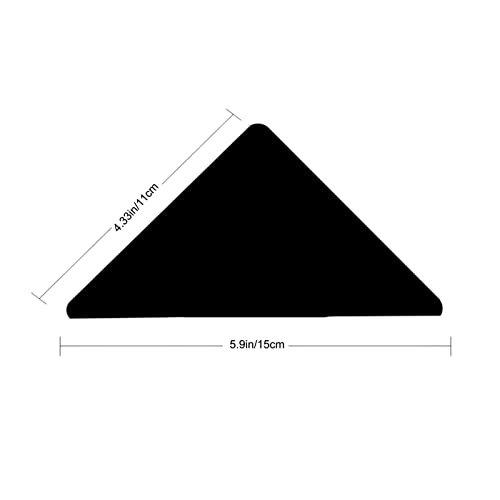 12 Peças Tapete Tape Design Triângulo | Lavável Antiderrapante Fita de Carpete Dupla Face para Tapet