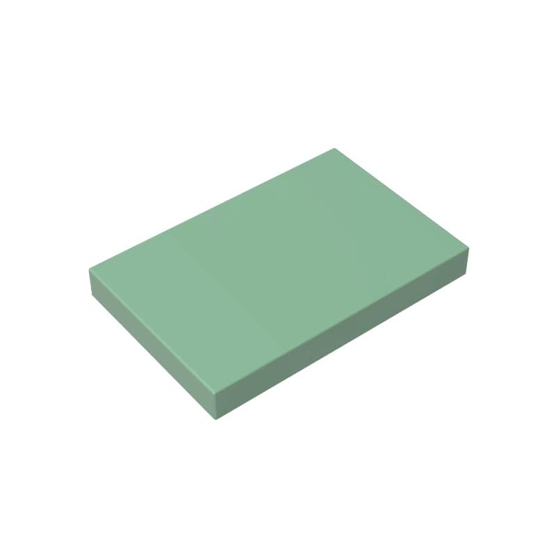 XYEIUGO GDS-1039 26603 Foundation Plate Tile 2x3, Sand Green, 50 PCS