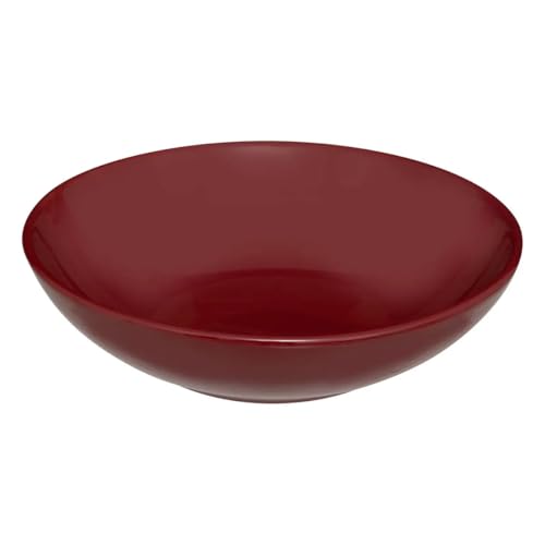 Secret de Gourmet - Lot de 6 Assiettes Creuses Colorama 20cm Rouge