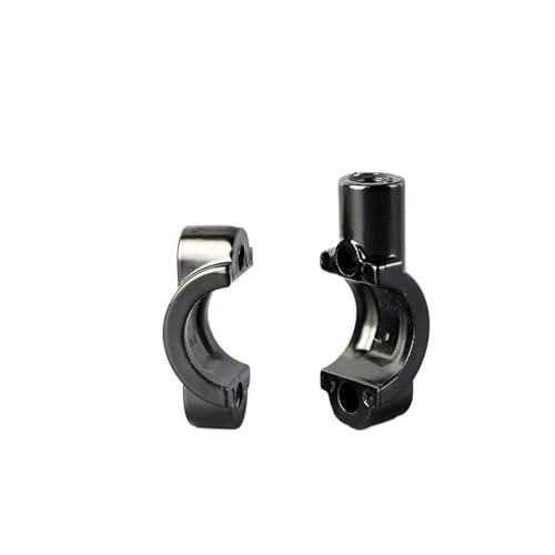 Riser guidon moto noir de haute précision avec adaptateur rétroviseur 8mm 10mm