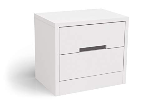 Mesa de cabeceira Com 2 Gavetas 54Cm S822 Kappesberg - Branco