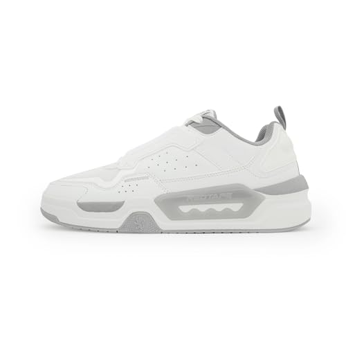 Image of Red Tape Men's Sneakers White Blue Pu Mesh TPU Round Toe Lace-Up
