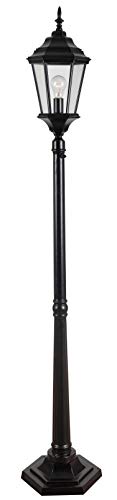 Kenroy Home Traditional Portable Post Lantern,71 Inch Height, Width, 13 Inch Extension with