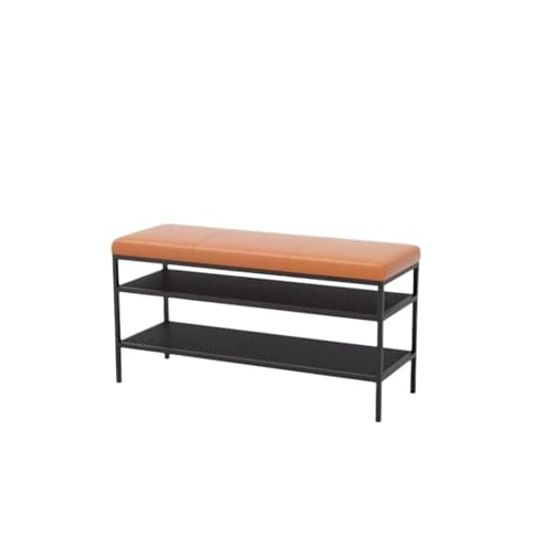 Tabouret à chaussures d'entrée ergonomique en tissu