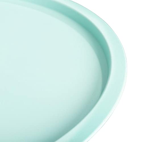 Hollyhome Folding Tray Metal Side Table, Sofa Table Small Round End Tables, Anti-Rust And Waterproof Outdoor Or Indoor Snack Table, Accent Coffee Table,（H） 20.28" X（D） 18.11", Blue #TOP3