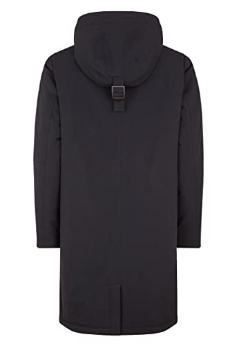 ELKLINE Damen Winterparka Berlin | Oversized Wintermantel halblang | wasserdicht warm | große Taschen 2019067, Größe:42, Farbe:Black
