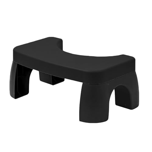 Squatty Toilet Stool Potty, Bathroom Stool To Improve Bowel Movements, 7 Inch Poop Stool Toilet Assistance Steps for Seniors & Toddlers(Black)