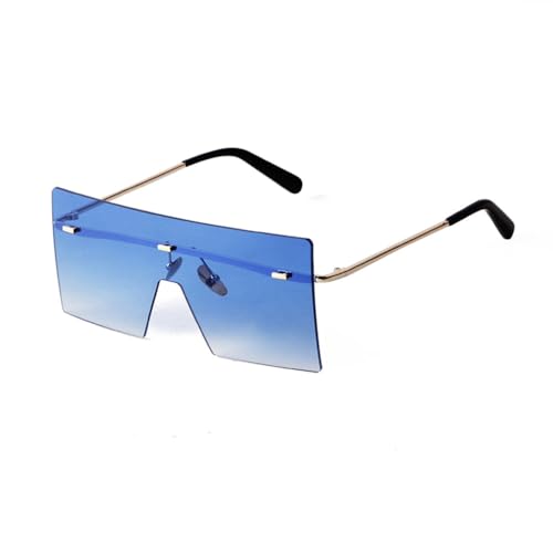 Lunettes de soleil mode femme luxe carrées et sans monture au fini vintage haut de gamme