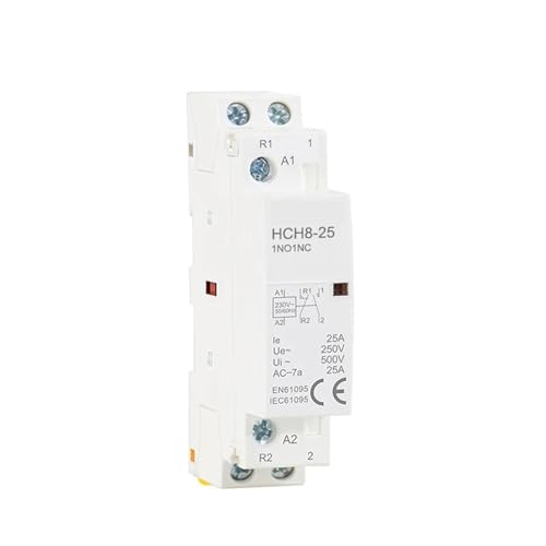 Contacteur modulaire de type Rail Din HCH8 2P 16A 20A 25A 220V inverseur de source
