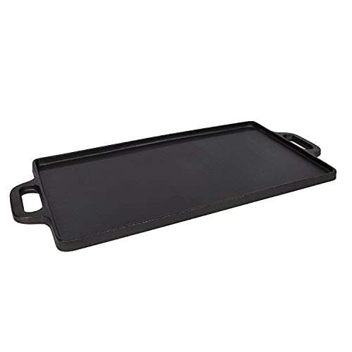 Stansport Pre-Seasoned Cast Iron Griddle with Reversible Cooking Surface (16010-20) by Stansport - Used condition - Image 3