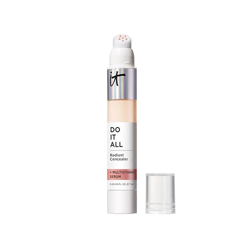IT Cosmetics Do It All Radiant Concealer – Makeup Concealer – Hydrate & Brighten – Creaseless Medium Coverage & Radiant Finish – Niacinamide & Hyaluronic Acid - 0.2 Fl Oz