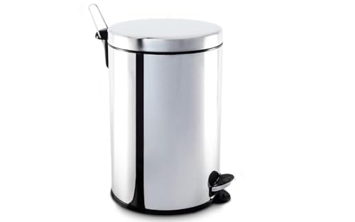 Brinox - Lixeira Inox Com Pedal E Balde 20L Decorline - Aço Inox