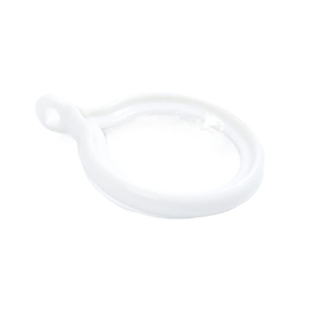 Anelli per Tende 15 Pezzi Anelli per Tende da Doccia Ganci per Tende da Doccia in plastica per Asta Doccia da Bagno Anelli da 1,4 Pollici (Colore: Bianco) (Giallo) (Bianco)