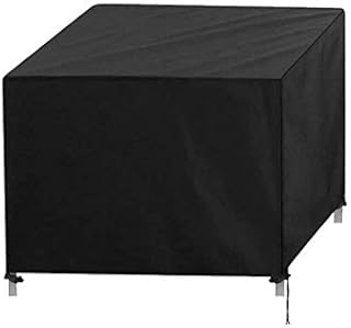 Aosong Garden Furniture Covers Heavy Duty 420D Oxford Fabric Waterproof Square Outdoor Furniture Cover for Table Chairs, Rattan Furniture Covers Extra Large Patio Cover, Black,(90x90x90cm)