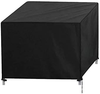 Aosong Garden Furniture Covers Heavy Duty 420D Oxford Fabric Waterproof Square Outdoor Furniture Cover for Table Chairs, Rattan Furniture Covers Extra Large Patio Cover, Black,(90x90x90cm)