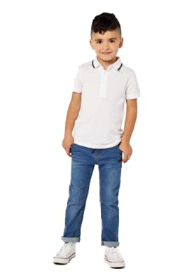 MothercareBoys EB349 Mid-Wash Rib-Waist Jeans
