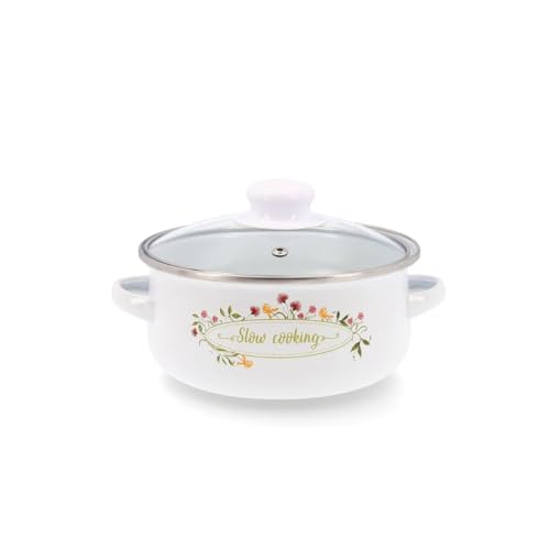 Casseruola 18 cm acciaio smaltato Memory QD