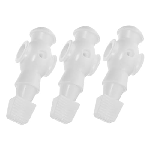 ibasenice 3 Piezas Figuras para Futbolín de Abs Accesorios Reemplazo para Jugadores de Fútbol de Mesa Resistentes Impactantes Color Blanco Compatibles con Máquinas de Fútbol de