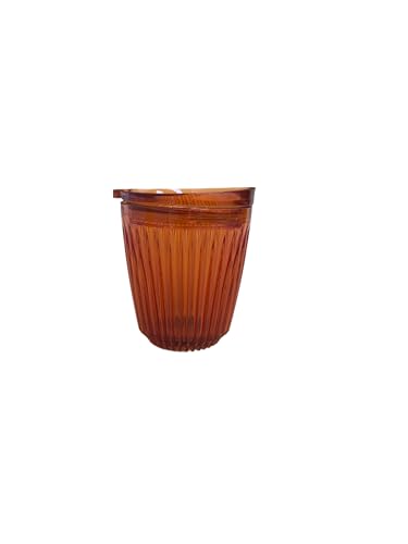 Huskee Renew Range Cup & Lid- Amber and Smoke - (6oz, 8oz, 12oz, 16oz) (Amber, 8oz Cup & Lid)