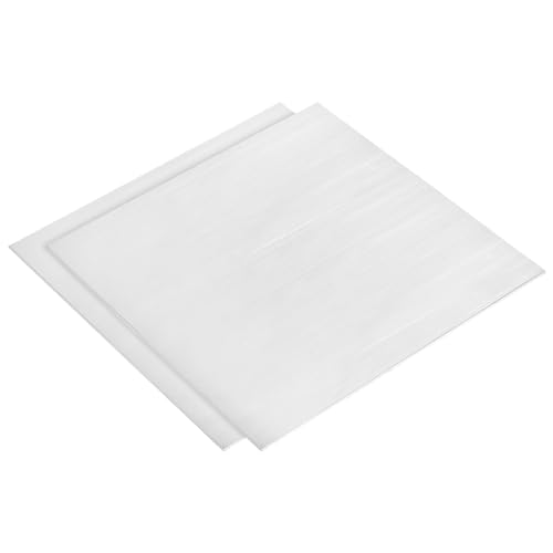 uxcell GR2 Titanium Plate Sheet, 8"x8"x0.06" Titanium Alloy Sheet 2Pcs