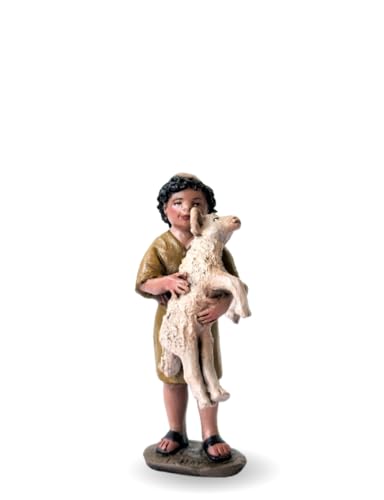 Triciclo Editores Niño Con Cordero Figuras Pastores Y Perro Figuras De Belén Serie 11cm Diseñadas Por José Luis Mayo Decoración Navideña Nacimiento