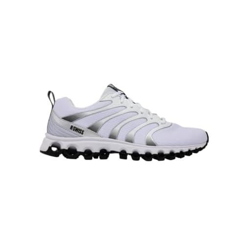 K-Swiss Men's Tubes 220 Training Shoe 8 White/Black/Silver