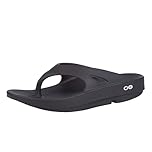 OOFOS - Unisex OOriginal - Post Run Sports Recovery Thong Sandal, Classic Black, 8 Women/6 Men