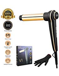Curling Iron 1¼'' with 24k Gold, Hair Curler Curling Wand with Dual Voltage for All Hair Types
