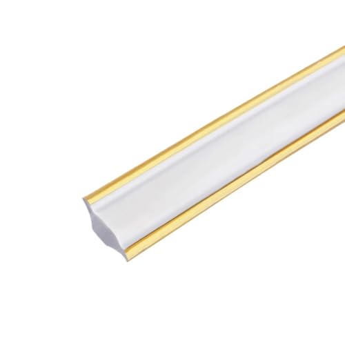 PVCコーナーモールディング 自己粘着式 壁コーナートリム 5m フレキシブル装飾モール 壁紙見切り材 天井トリム 隙間シール テープ 装飾ライン DIYリフォーム用 (color C,1.8cm幅(中)×5m/ロール)