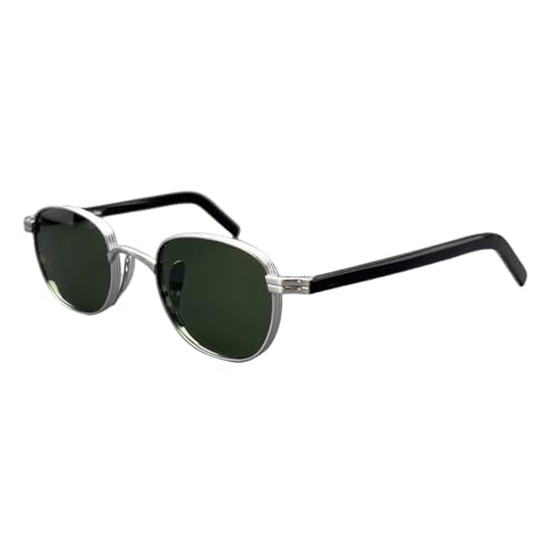 Lunettes de soleil titane et acétate vintage premium pour hommes et femmes