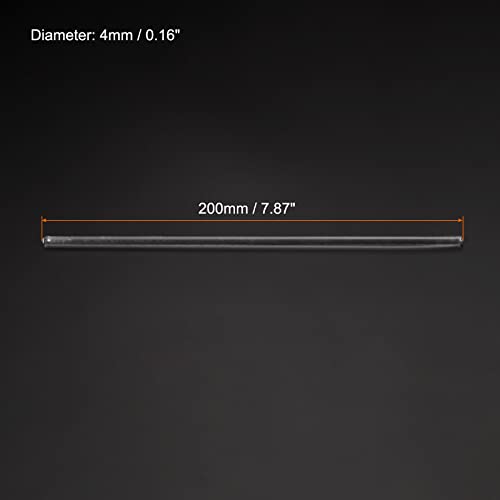 meccanixity 33 borosilicate glass stick 78734 length 4mm dia stir rod mixing tools with both ends round for lab kitchen science 3pcs