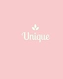 uniq one green tea review  Unique: A Notebook For The Unique Women,Girls & Teen For Journaling,A Best Gift For Her 8x10,110 Lined Pages