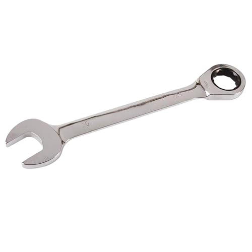 Dapetz ® Ratchet Spanner 30mm Fixed Head Combination Wrench Polished Chrome Vanadium Steel Metric 12-Point Design Spanner Industrial Grade DIY Hand Tools & Repairing