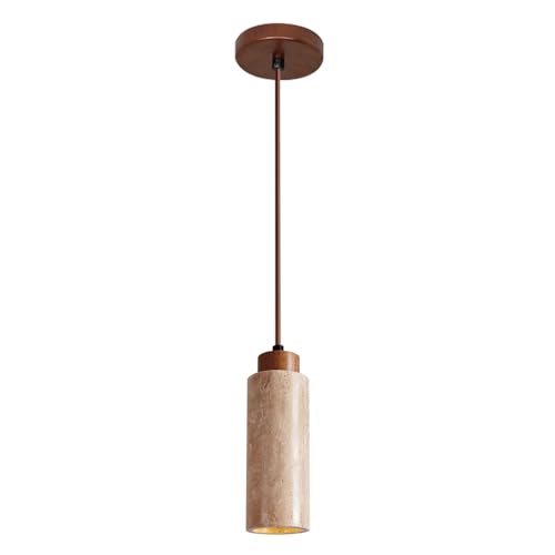 XYBZJP Lustre de style industriel moderne, suspension à une tête avec culot E27, lampe suspendue en marbre au design original et unique, luminaire décoratif...