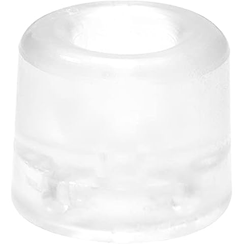 WAGNER Tope para la Puerta para el Suelo, Protector de Pared, VULCANO, Goma Maciza, Transparente Cover