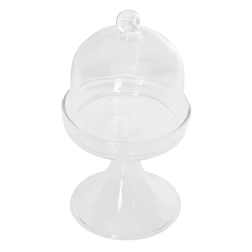 TOPPERFUN 1set Transparent Dessert Tray Cloche Multi-function Cake Plate for Cakes Pastries and Snacks Elegant Decorative Food Storage for Home Use