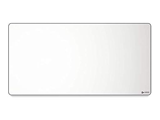 Glorious Gaming Alfombrilla de tela (XXL extendida) - Bordes cosidos, superficie lisa para velocidad y control, base antideslizante, lavable a máquina, grande (910 x 460 x 3 mm) - Blanco | Ya disponible en tu tienda friki favorita! En mundofriki.es!