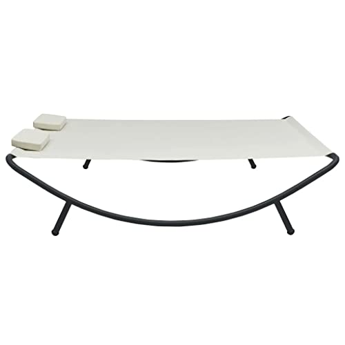 Vidaxl Outdoor Chaise Lounge, Patio Lounge Bed With Pillows, Sun Lounger Daybed For Garden Balcony Patio Yard, Modern Style, Fabric Anthracite #TOP3