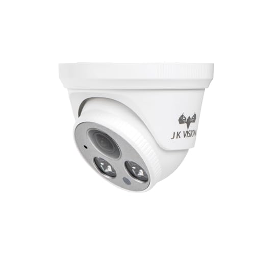 Image of JK Vision 4MP IP Dome Camera with 1.8mm Ultra-Wide Lens |24 /7 Color, 3Powerful LED, Indoor Outdoor CCTV Surveillance Camera | Full HD Network Security Camera for Home, Office & Shop