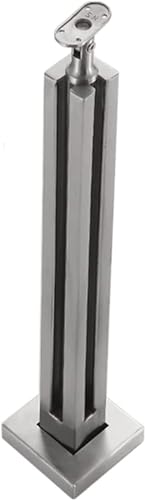 Poteau de garde-corps en acier inoxydable avec pinces de serrage pour balustrade en verre