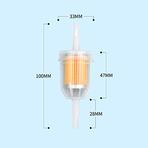 Gas Inline Fuel Filters, 10Pcs 1/4"And 5/16Inch Engine Filter For Kawasaki Kohler Briggs & Stratton John Deere Fuel Line, Replacement For Lawnmowers Riding Mower Garden Lawn Tractor Atv Motorcycle #TOP4