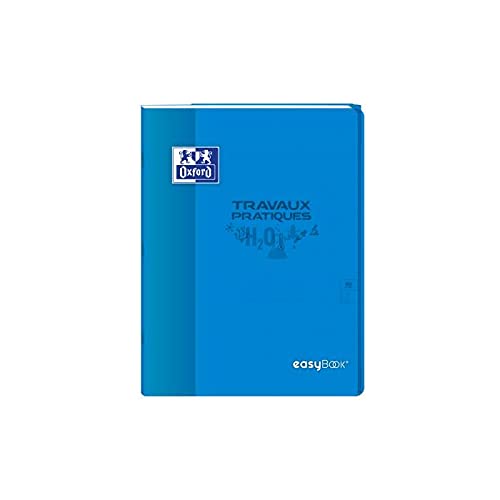OXFORD Lot de 3 Cahiers TP esaybook agrafé 24x32cm 80 p 90-120G seyès/uni couleurs aléatoires