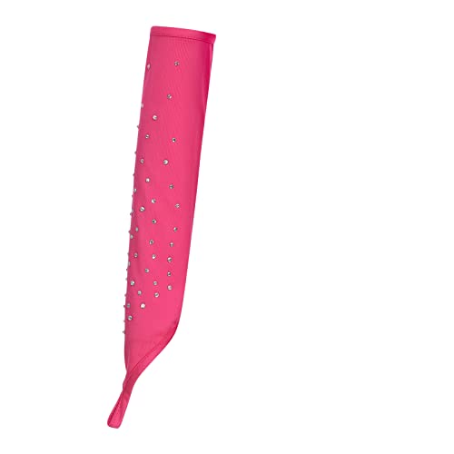 Afavom Sequin Tassel Latin Dance Dress For Girls Kids Figure Skating Dresses Halter Backless Flapper Fringe Party Ballroom Dancewear Costume With Gloves Choker Shorts Hot Pink 4Pcs 7-8 Years #TOP5