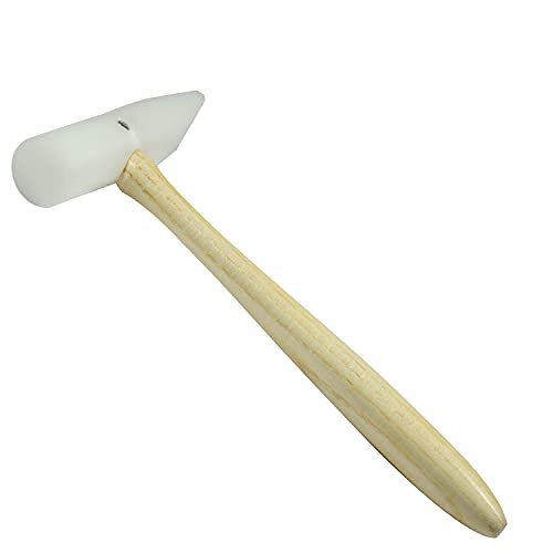 The Beadsmith HAM21 Nylon Wedge Hammer - 9.5 Inches Wooden Handle cover